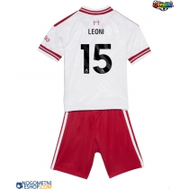 Otroški Nogometni dresi Liverpool Giovanni Leoni #15 Gostujoči 2026-27 Kratek Rokav (+ Kratke hlače)